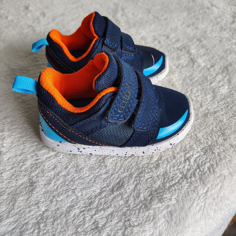 Carters Every Step Toddler Boys Navy Blue Relay2-BP Sneaker Shoes Size 3 - NWT